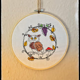 Stickdatei - Kritzelkreis "Herbst"