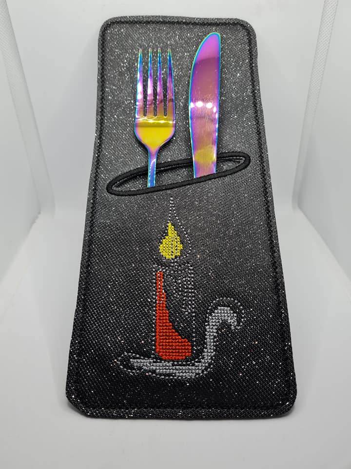 Stickdatei - Bestecktaschen - Weihnachten (12 Single Line Motive) - Sewando