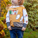 Schnittmuster Emmas Monsterhoodie Größe 74/80 – 146/152 - Sewando