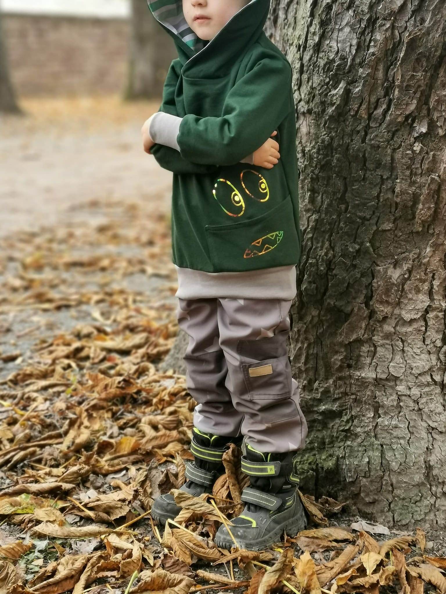 Schnittmuster Emmas Monsterhoodie Größe 74/80 – 146/152 - Sewando