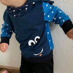 Schnittmuster Emmas Monsterhoodie Größe 74/80 – 146/152 - Sewando