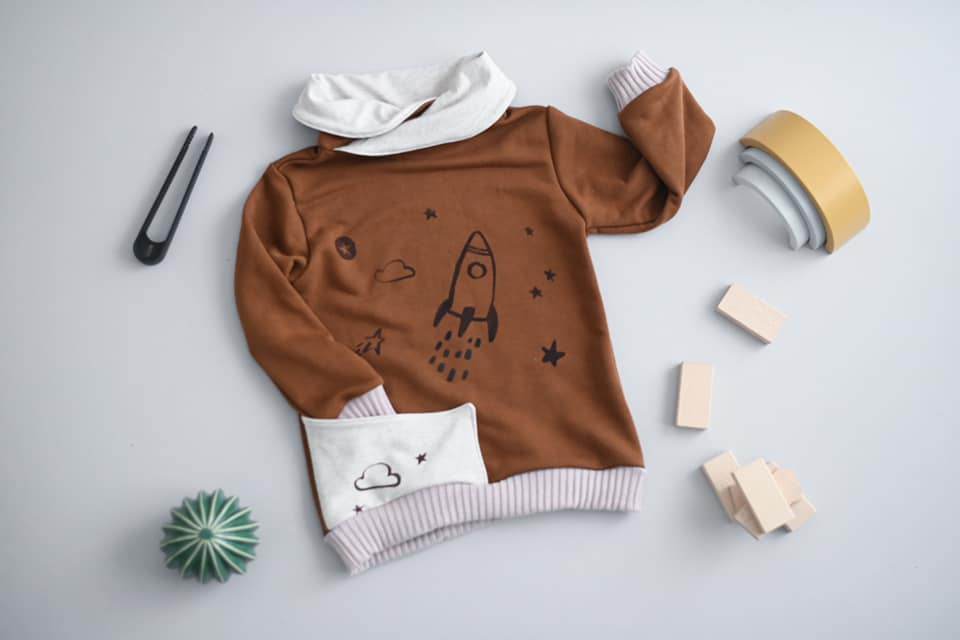 Schnittmuster Emmas Monsterhoodie Größe 74/80 – 146/152 - Sewando