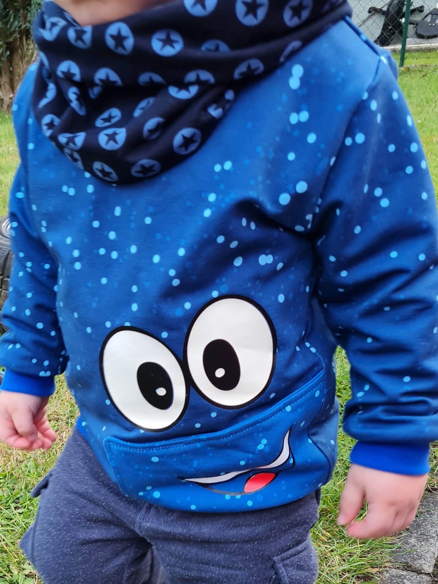 Schnittmuster Emmas Monsterhoodie Größe 74/80 – 146/152 - Sewando