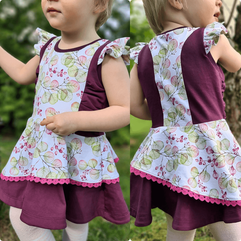 Schnittmuster Kleid AppleJuicy Gr. 80 bis 152 - Sewando