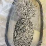 Stickdatei Ananas "Anatrocken" für Cannelloni-Technik im Polygon-Stil  7Größen (10x10 - 21x40) inkl. Anleitung