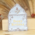 ITH Stickdatei Geburtstag Set 3 Größen, ITH Geschenkumschlag & Geschenkanhänger - Sewando