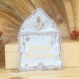ITH Stickdatei Geburtstag Set 3 Größen, ITH Geschenkumschlag & Geschenkanhänger - Sewando