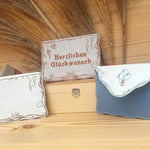 ITH Stickdatei Geschenkumschlag 16x26, In The Hoop Herzlichen Glückwunsch - Sewando