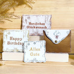 ITH Stickdatei Geburtstag Set 3 Größen, ITH Geschenkumschlag & Geschenkanhänger - Sewando