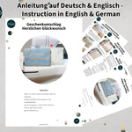 ITH Stickdatei Geschenkumschlag 16x26, In The Hoop Herzlichen Glückwunsch - Sewando