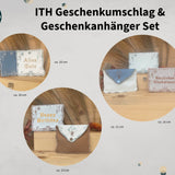 ITH Stickdatei Geburtstag Set 3 Größen, ITH Geschenkumschlag & Geschenkanhänger - Sewando