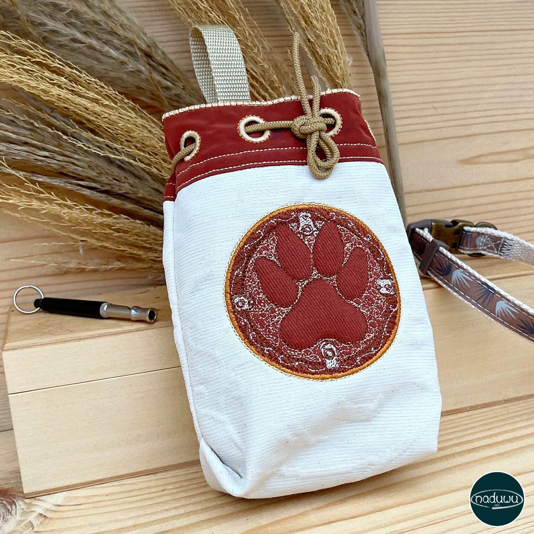 ITH Stickdatei Leckerchenbeutel 15x21, In The Hoop Bag PawButton - Sewando