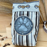 ITH Stickdatei Leckerchenbeutel 18x25, In The Hoop Bag PawButton - Sewando