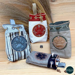 ITH Stickdatei Leckerchenbeutel Set S, M, L, XL, In The Hoop Treat PawButton - Sewando