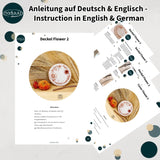 ITH Stickdatei Blumen Mug Rug Set 10x10 mit Sumsenschutz - Sewando