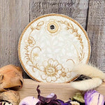 ITH Stickdatei Blumen Mug Rug Set 10x10 mit Sumsenschutz - Sewando