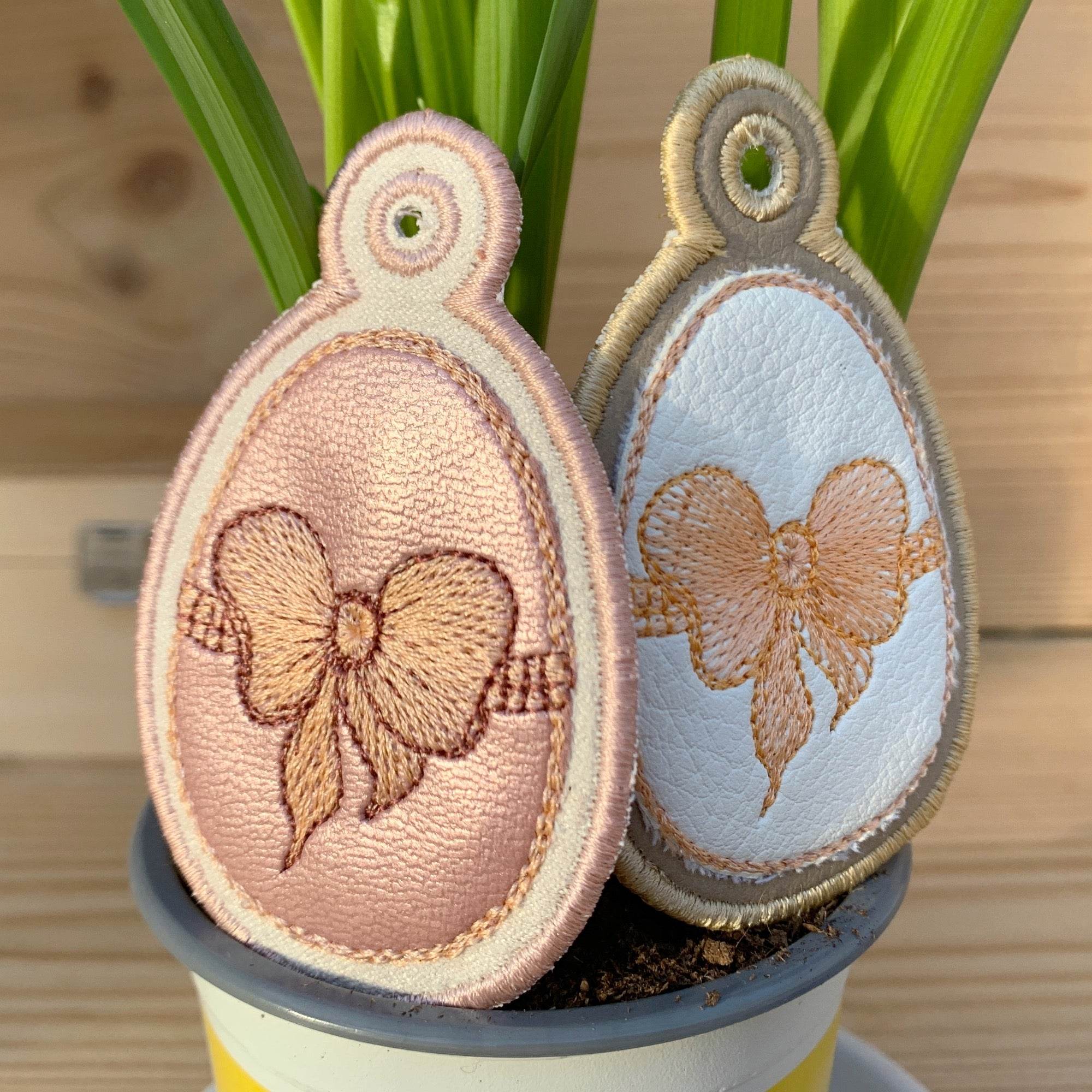 Stickdatei Ostern Set, ITH Geschenkumschlag 13x18 und 16x26,Osterei Geschenkanhänger 10x10 - Sewando