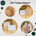 Stickdatei Ostern Set, ITH Geschenkumschlag 13x18 und 16x26,Osterei Geschenkanhänger 10x10 - Sewando