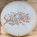 Stickdatei Blumenranke Danke Set mit 4 Größen - Sewando