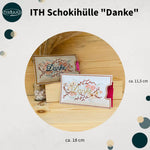 Stickdatei Schokohülle 13x18 ITH, In The Hoop Geschenkhülle - Sewando
