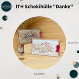 Stickdatei Schokohülle 13x18 ITH, In The Hoop Geschenkhülle - Sewando