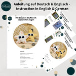 Stickdatei Seestern ITH Set, Sternkissen mit 2 Varianten in 8 Größen - Sewando