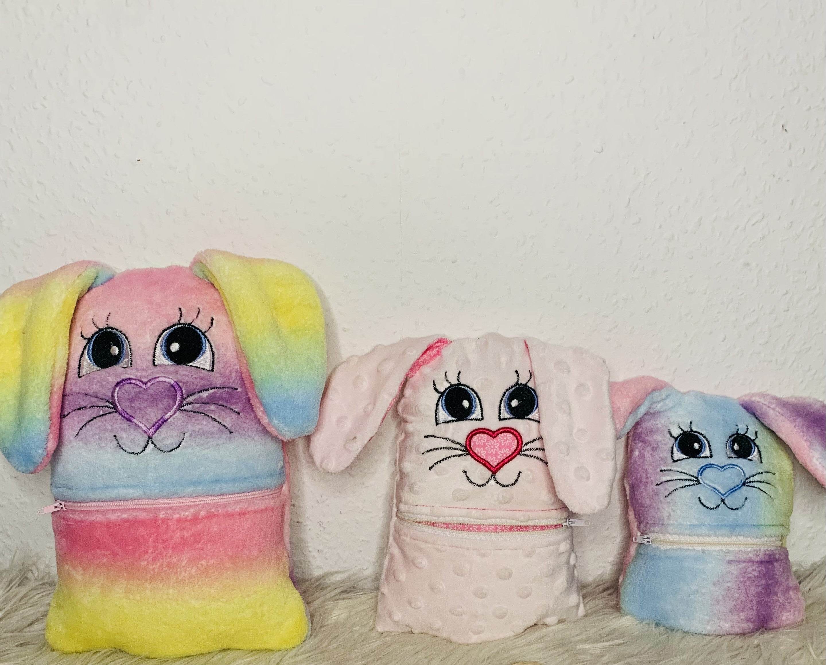 Stickdatei Hase mit Reißverschluss Tasche Set 2505 - Sewando