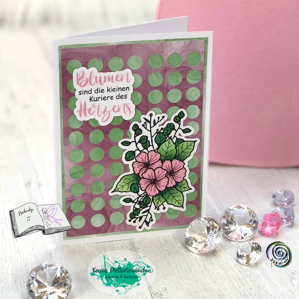 Digiset Blumen Ornament Plotten, Sublimation, Drucken, Digistamp - Sewando