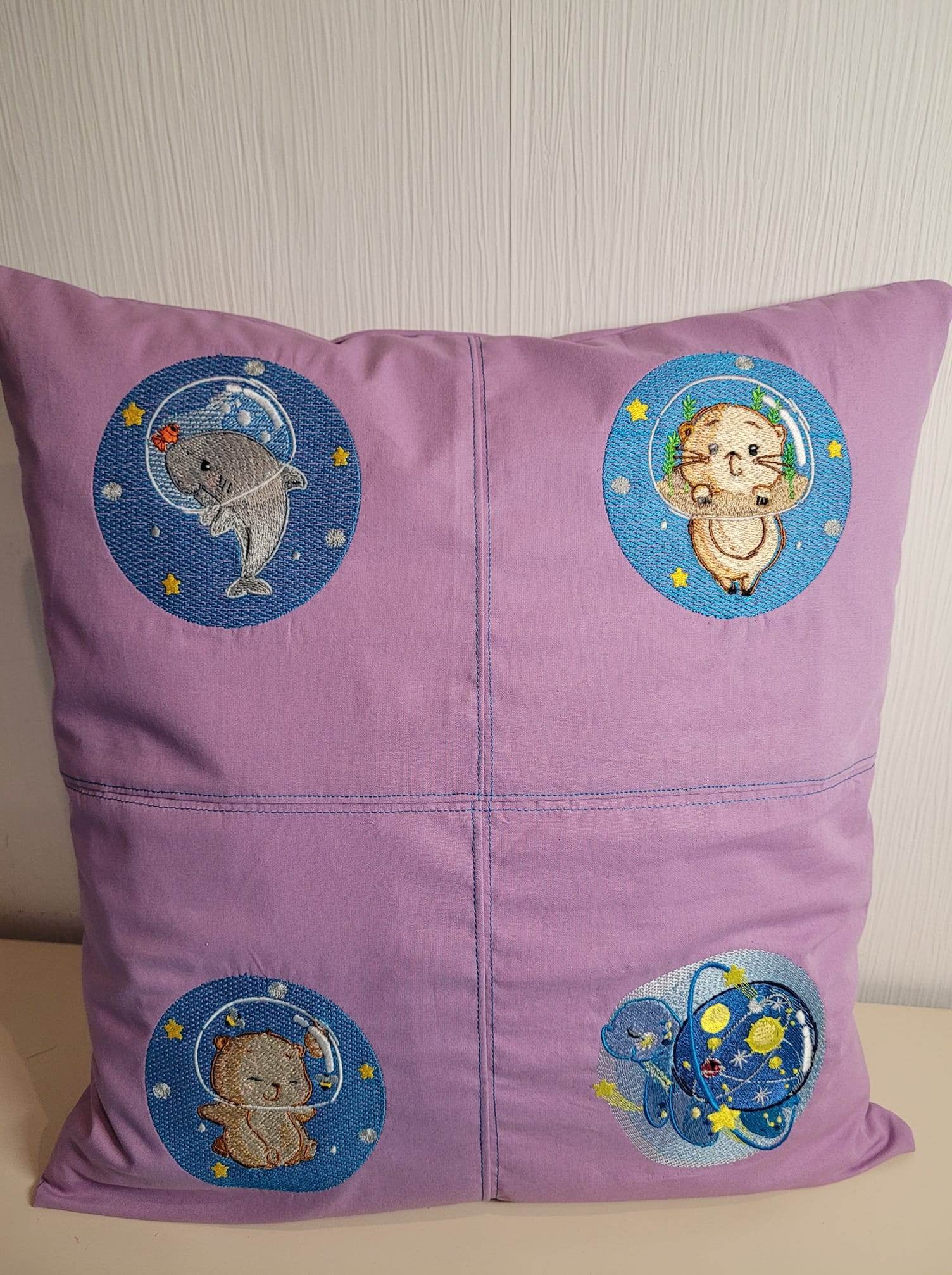 Stickdatei Weltraum-Hamster – niedliches Astronauten-Motiv für Kinderprojekte - Sewando