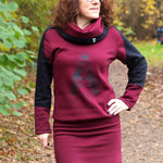 Hoodie(kleid) Leevke Gr. 32-52 inkl. Beamerdatei - Sewando