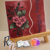 Digiset Blumen Ornament Plotten, Sublimation, Drucken, Digistamp - Sewando
