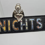 Stickdatei  "NICHTS" in 2 Schriftarten
