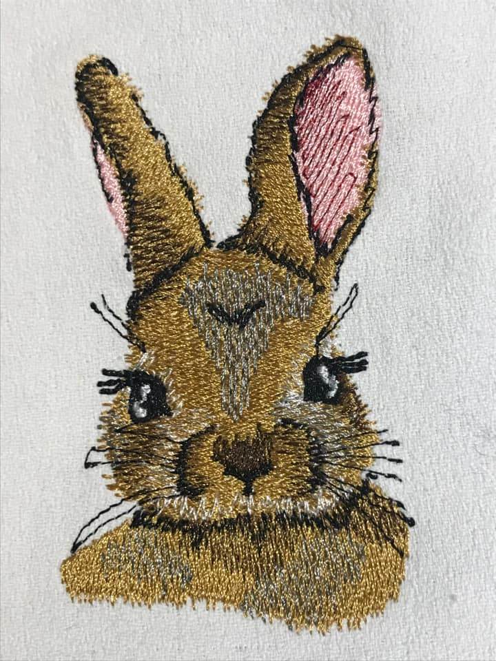 Hase Stickdatei – liebevolles Motiv für Frühling, Ostern & Geschenke - Sewando