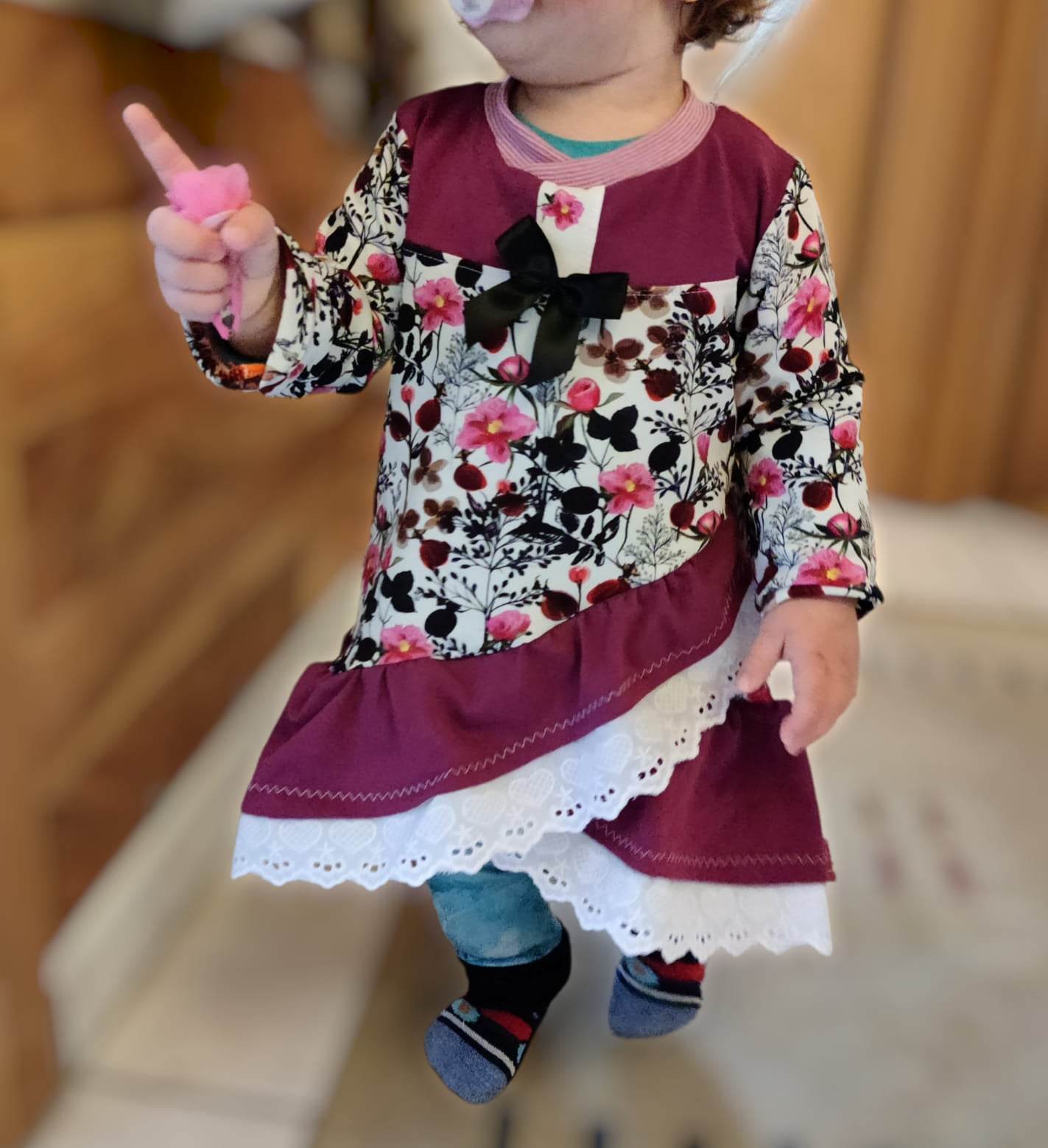 Schnittmuster Aya Pullover Kleid Gr. 80 bis 152 - Sewando