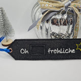 Stickdatei - DU-Riegel "Oh, DU fröhliche"