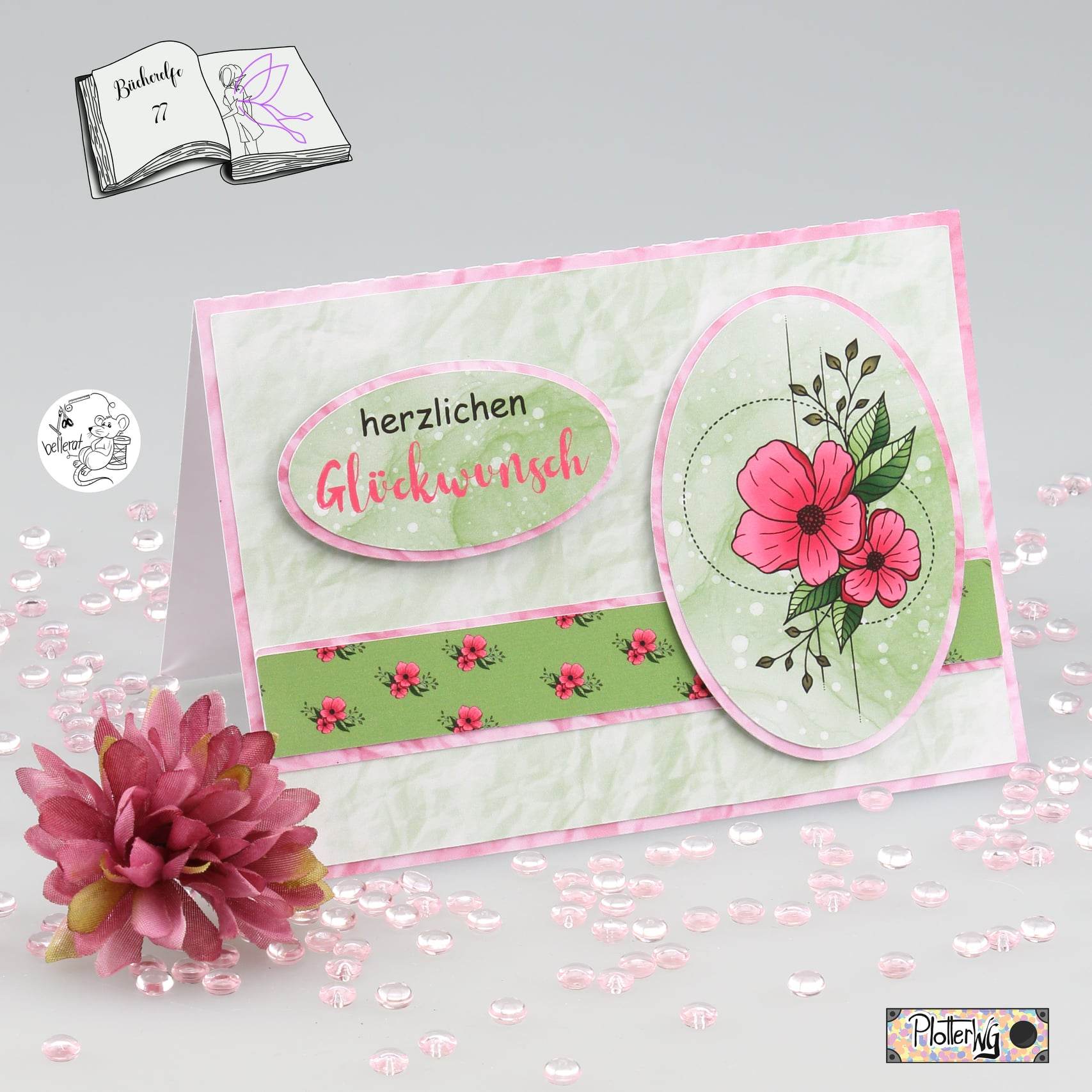 Digiset Blumen Ornament Kreise Plotten, Sublimation, Drucken, Digistamp - Sewando