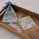 Stickdatei - Spiel "TIC TAC TOE Snow" mit Stoffbeutel