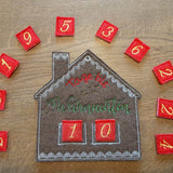 Stickdatei - Adventskalender Lebkuchenhaus - Sewando