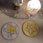 Stickdatei - Untersetzer Single Line Advent (24 Dateien) - Sewando