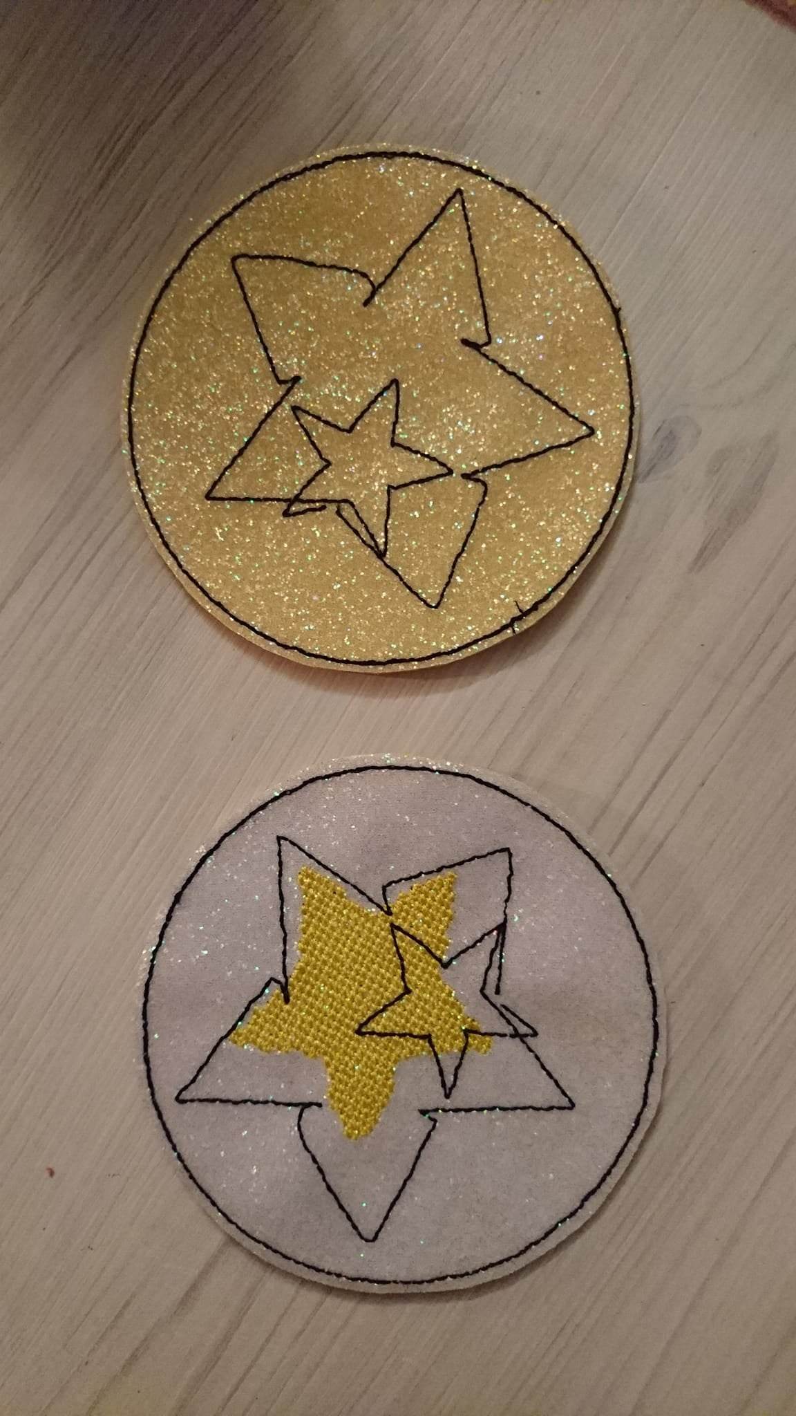 Stickdatei - Untersetzer Single Line Advent (24 Dateien) - Sewando
