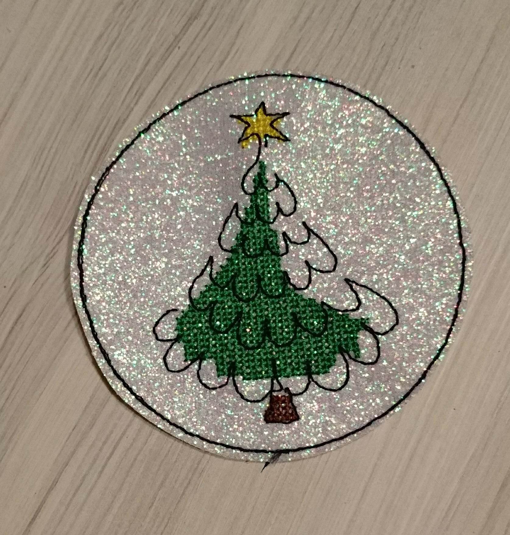 Stickdatei - Untersetzer Single Line Advent (24 Dateien) - Sewando