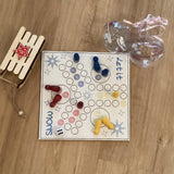 Stickdatei - Spiel "LUDO SNOW - Mensch ärgere....." für 3 Spieler