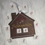 Stickdatei - Adventskalender Lebkuchenhaus - Sewando