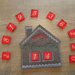 Stickdatei - Adventskalender Lebkuchenhaus - Sewando