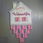 Stickdatei - Adventskalender Lebkuchenhaus - Sewando
