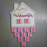 Stickdatei - Adventskalender Lebkuchenhaus - Sewando