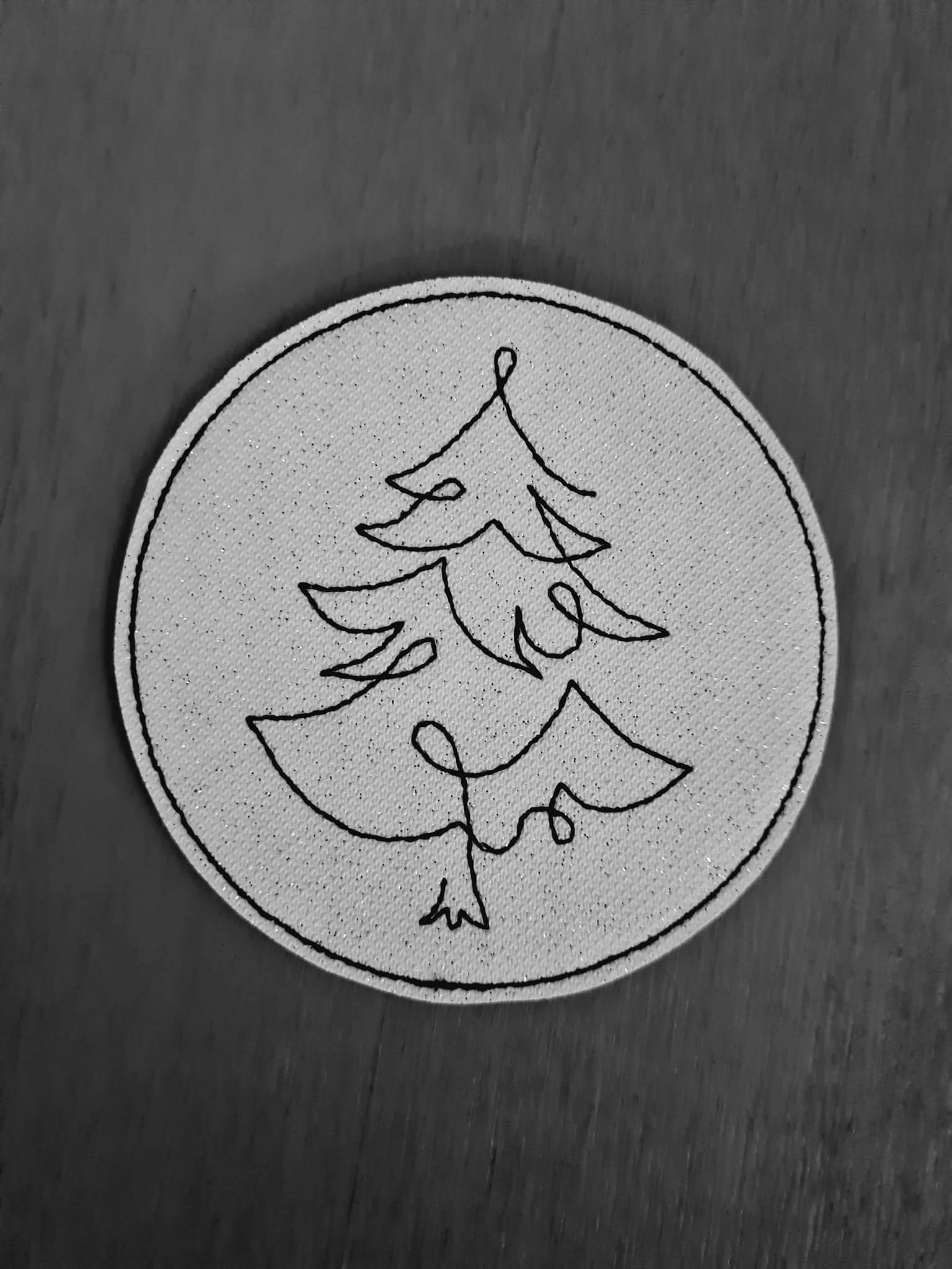 Stickdatei - Untersetzer Single Line Advent (24 Dateien) - Sewando