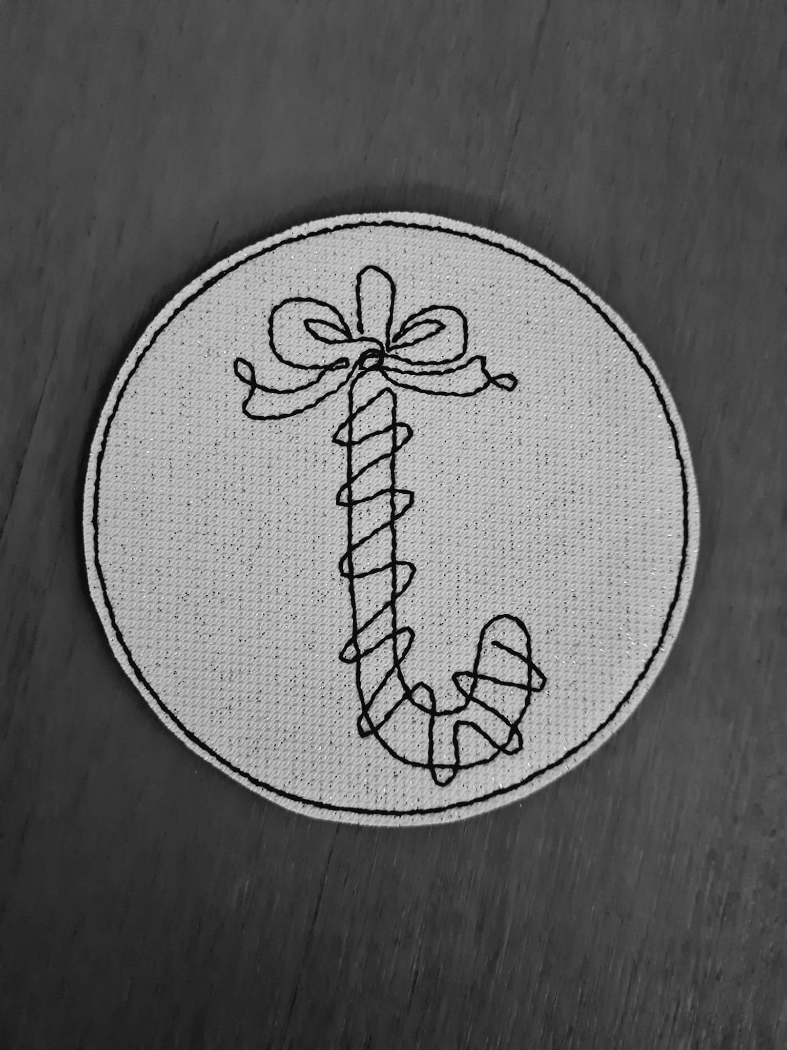 Stickdatei - Untersetzer Single Line Advent (24 Dateien) - Sewando