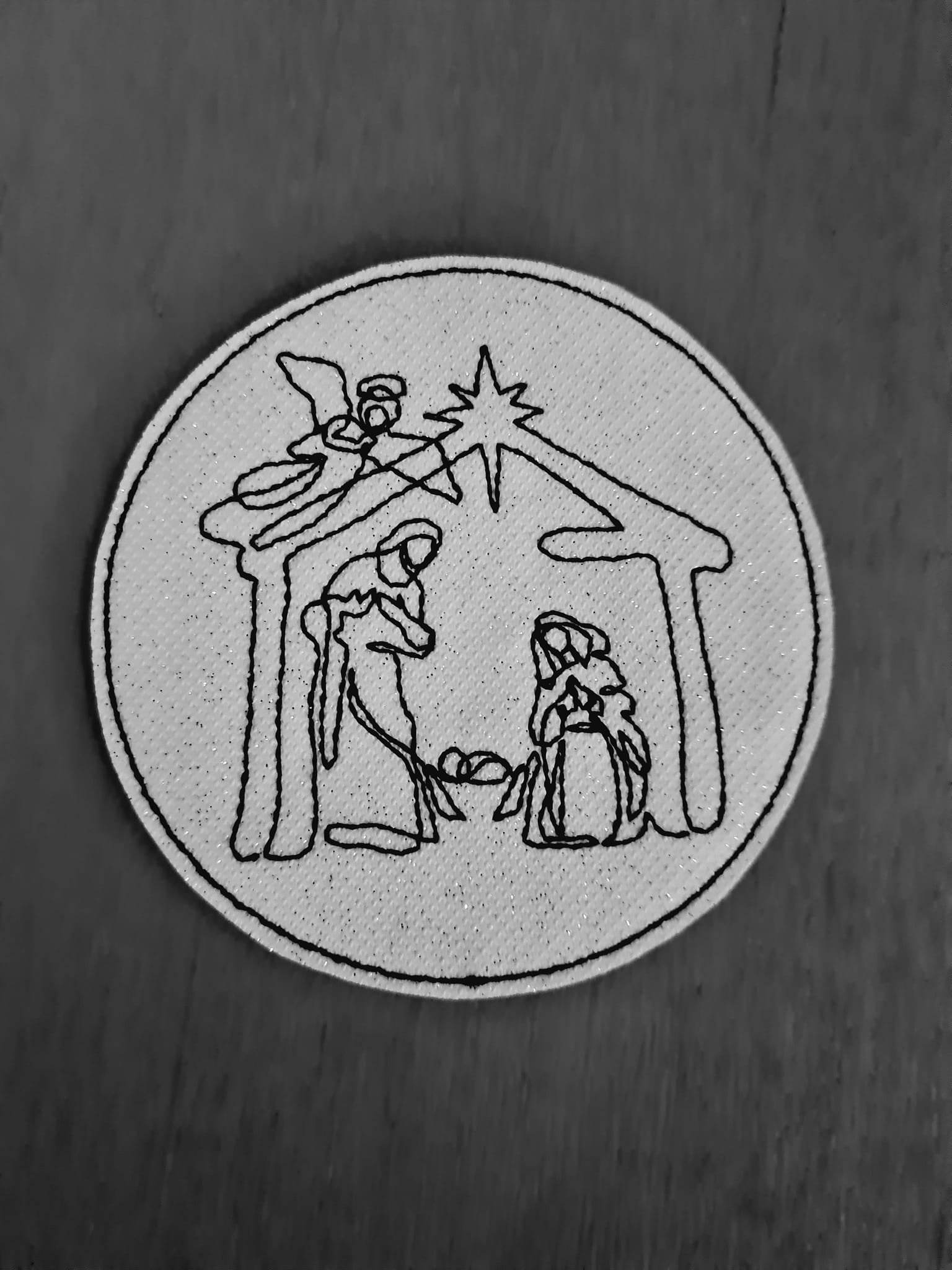 Stickdatei - Untersetzer Single Line Advent (24 Dateien) - Sewando