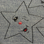 Stickdatei - 6 Sterne mit Gesicht (ITH und Doodle) - Sewando